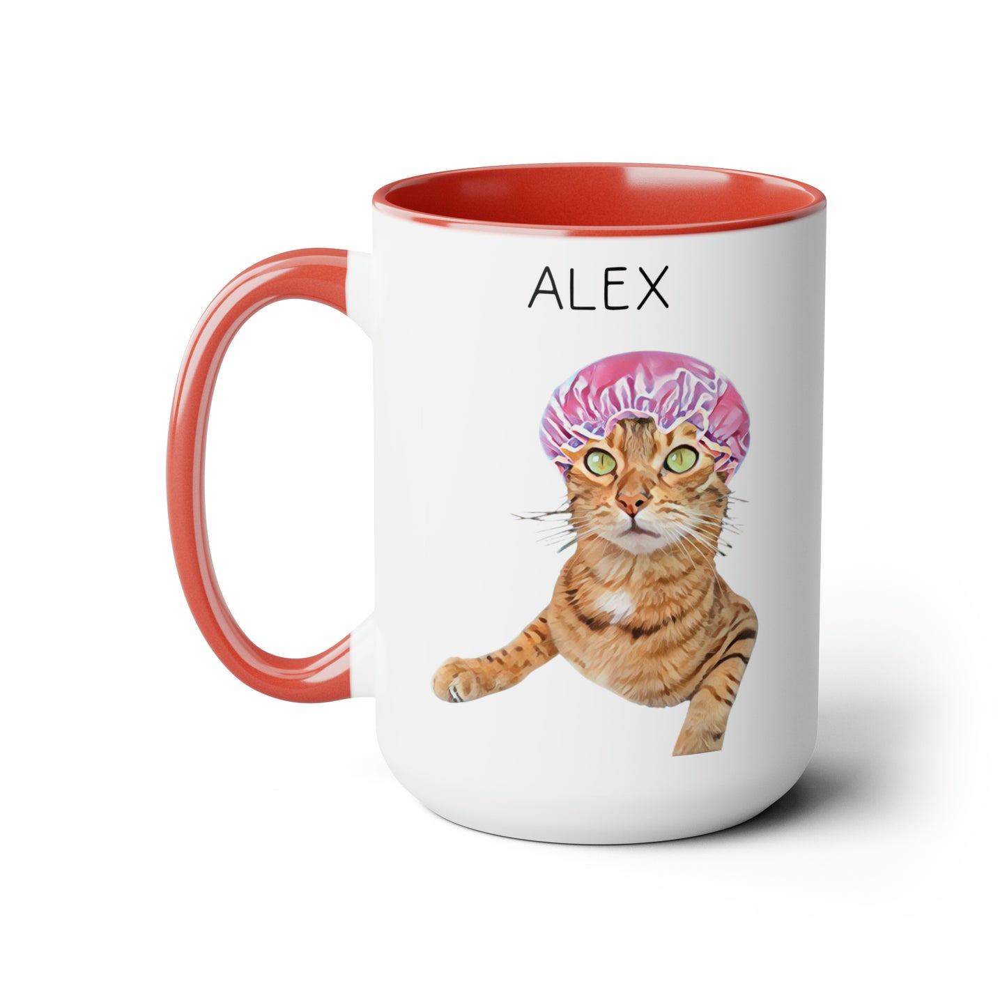 Custom 15oz Mug From Photo, Valentine's Gift For Pet Parents, Dog Lover Gift, Cat Lover Gift, Pet Portrait, Pet Painting, Coffee Mug, Dog Dad Gift, Cat Dad
