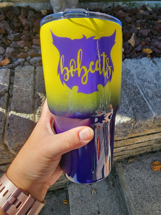 Oliver Springs Bobcats Tumbler - Stainless Steel Tumbler