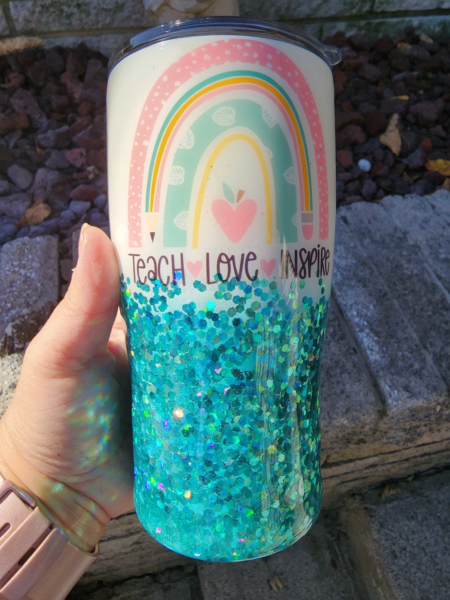 Teach Love Inspire Stainless Steel Tumbler