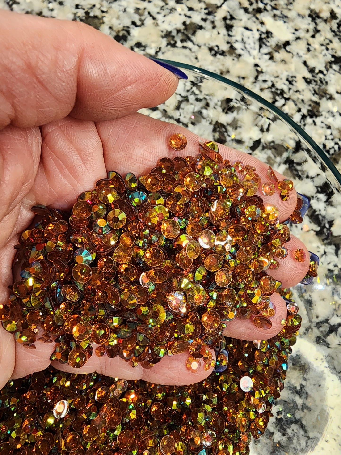Aquamarine AB Rhinestones - Non Hotfix - Flatback - Transparent