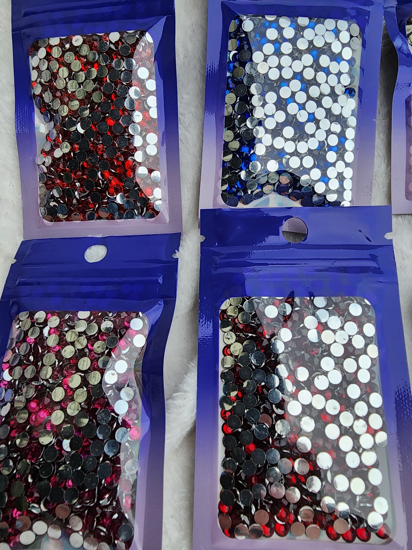 Aquamarine Silverback Rhinestones 4mm - Non Hotfix - Flatback - Resin