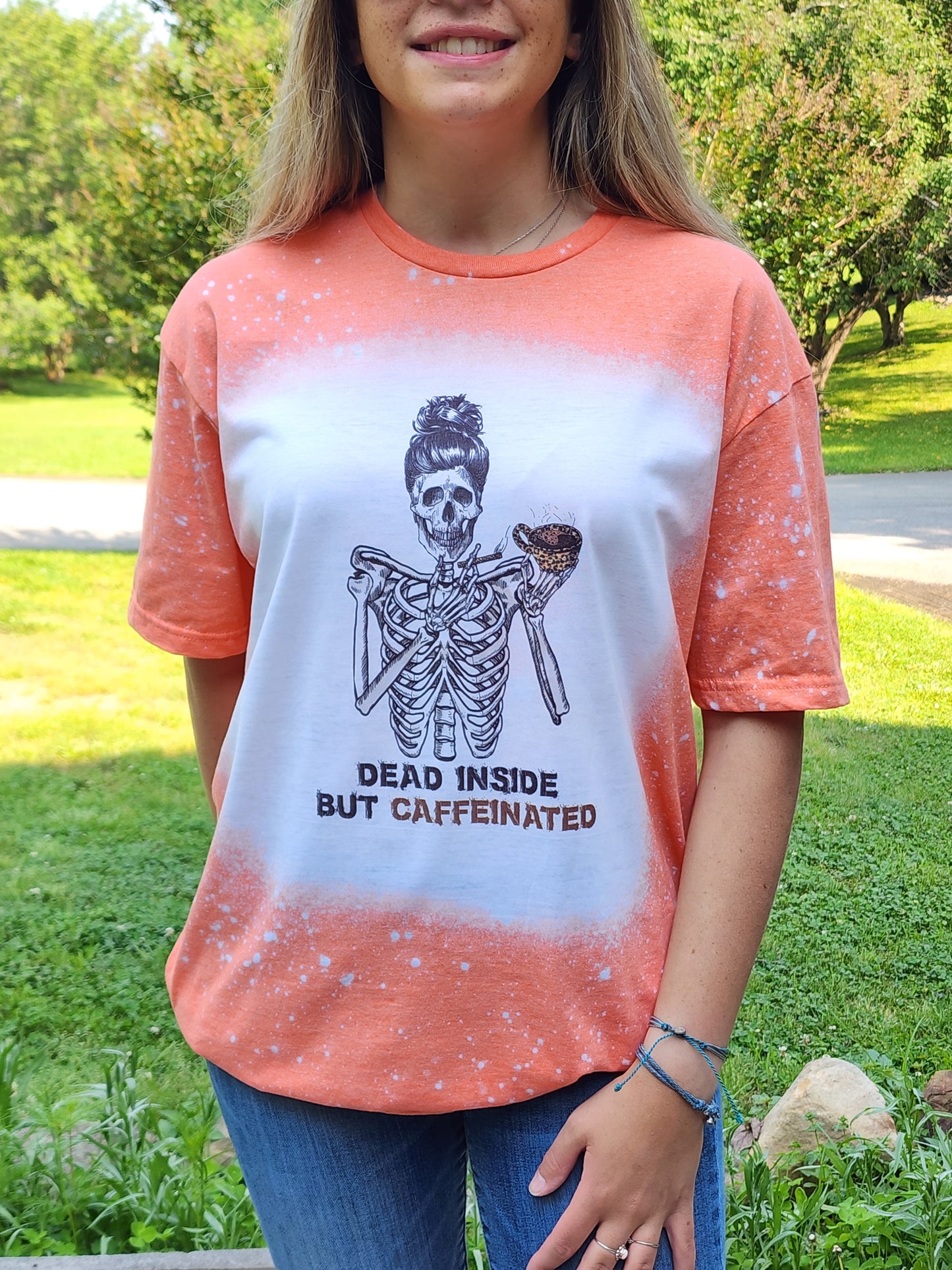 Dead Inside But Caffeinated - Sublimation Shirt