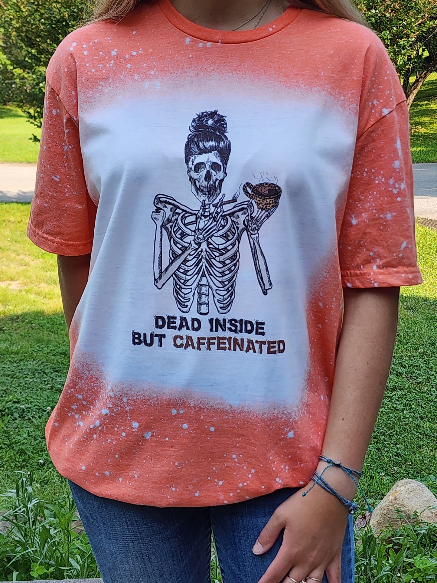 Dead Inside But Caffeinated - Sublimation Shirt