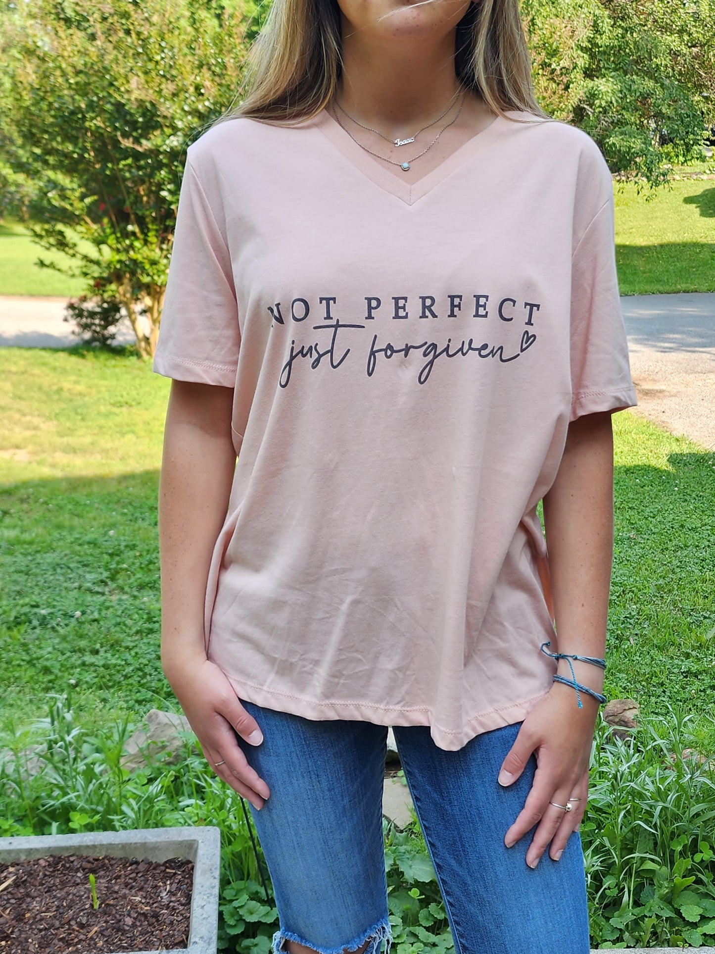 Not Perfect Just Forgiven Sublimation Print