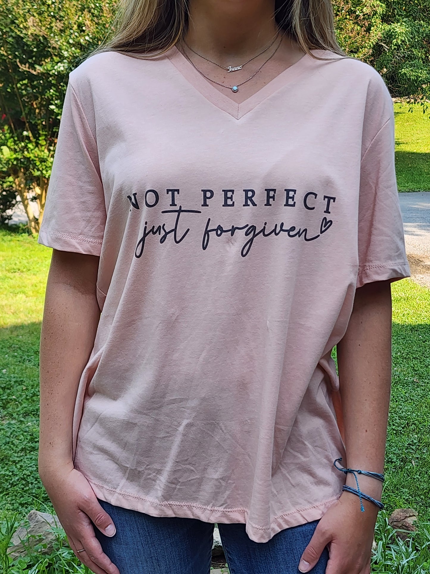Not Perfect Just Forgiven Sublimation Print