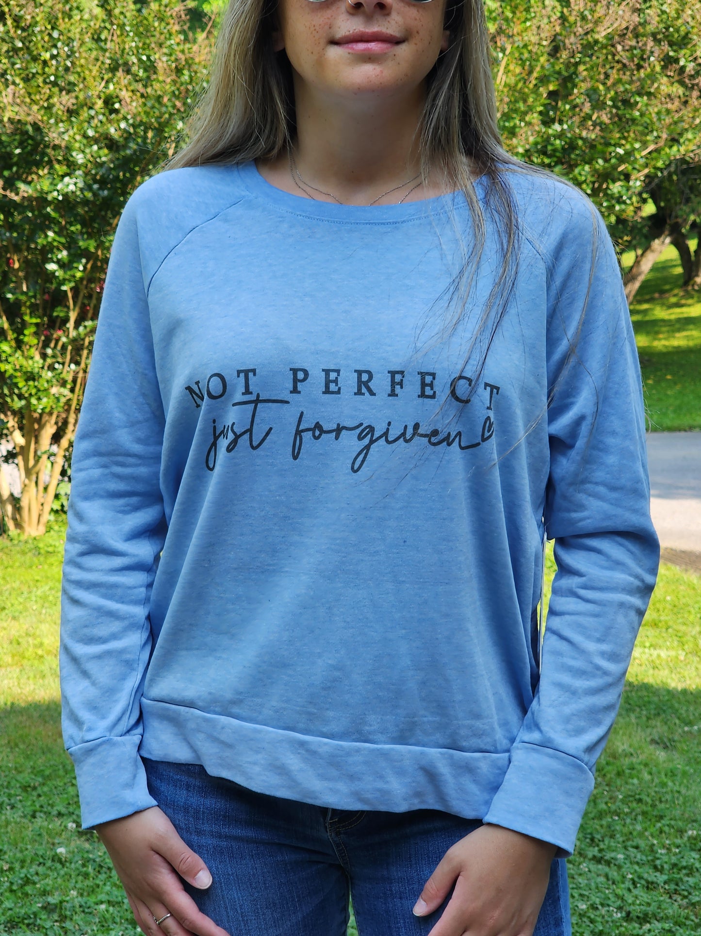 Not Perfect Just Forgiven Sublimation Print
