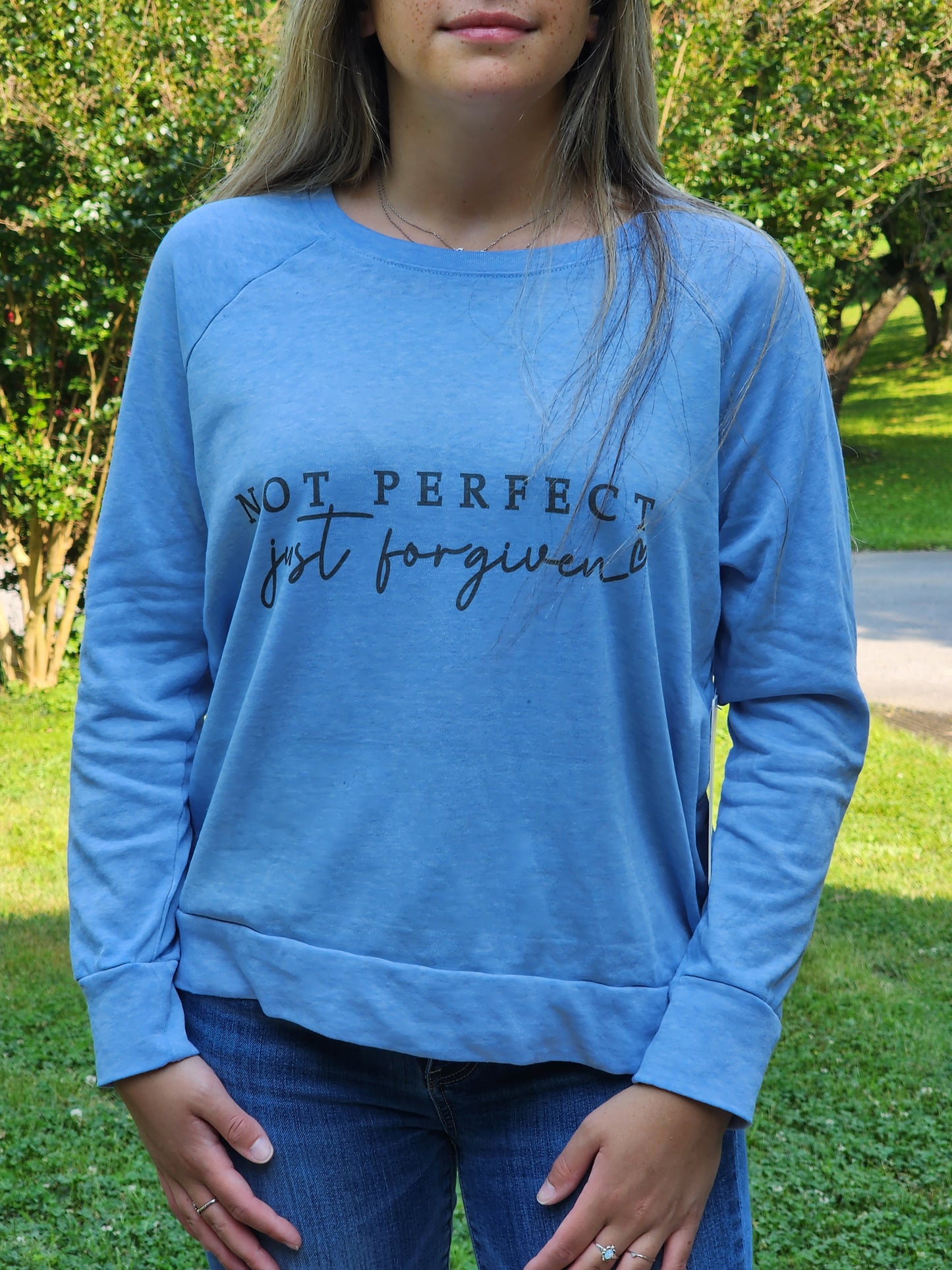 Not Perfect Just Forgiven Sublimation Print