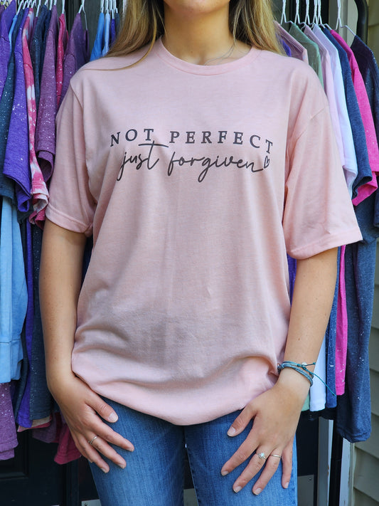 Not Perfect Just Forgiven Sublimation Print