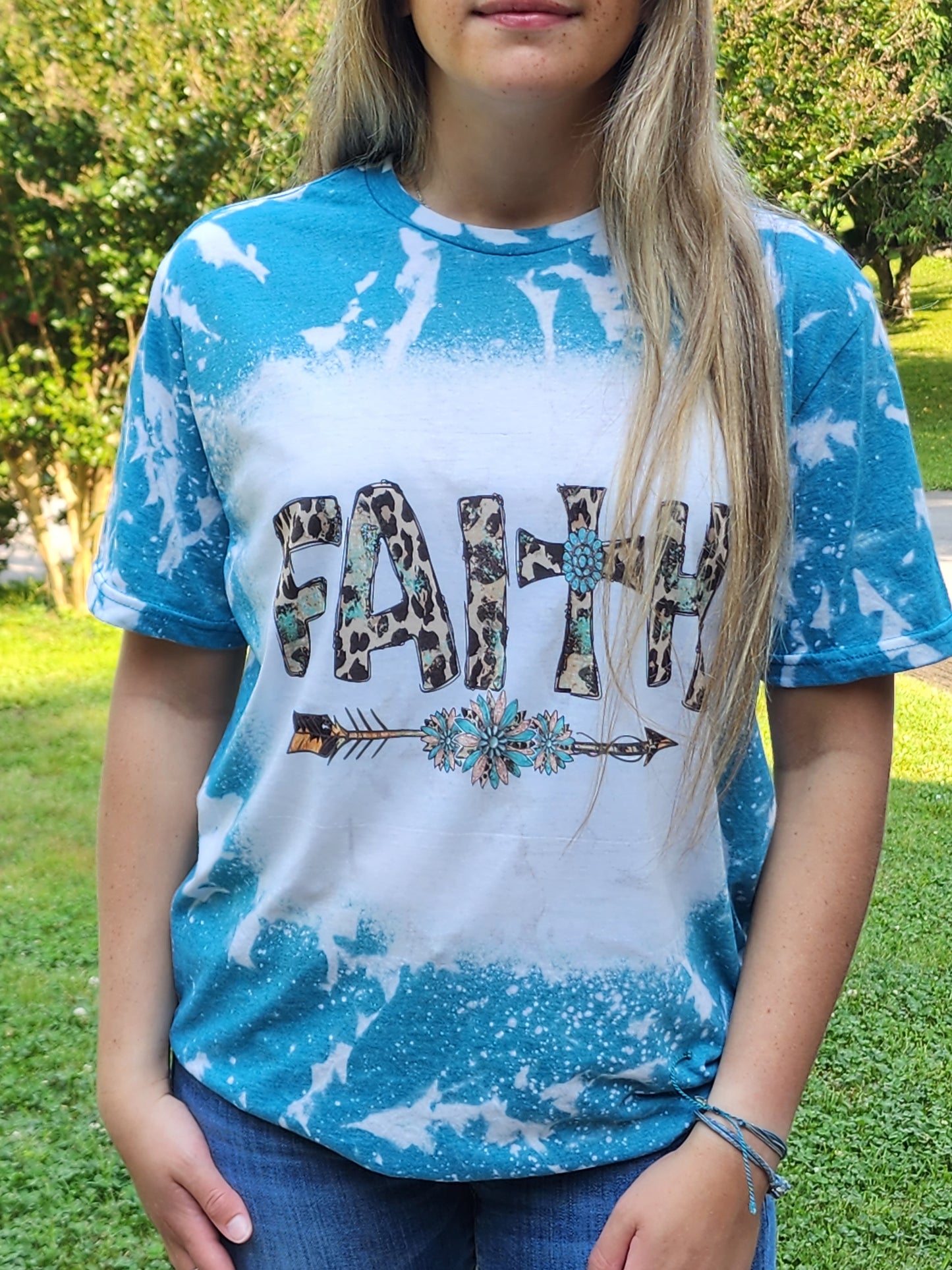 faith with arrow western faith sublimation shirt