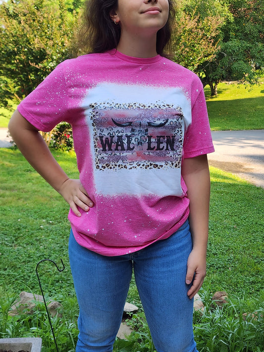 Wallen Bullskull PInk Cheetah - Sublimation Shirt