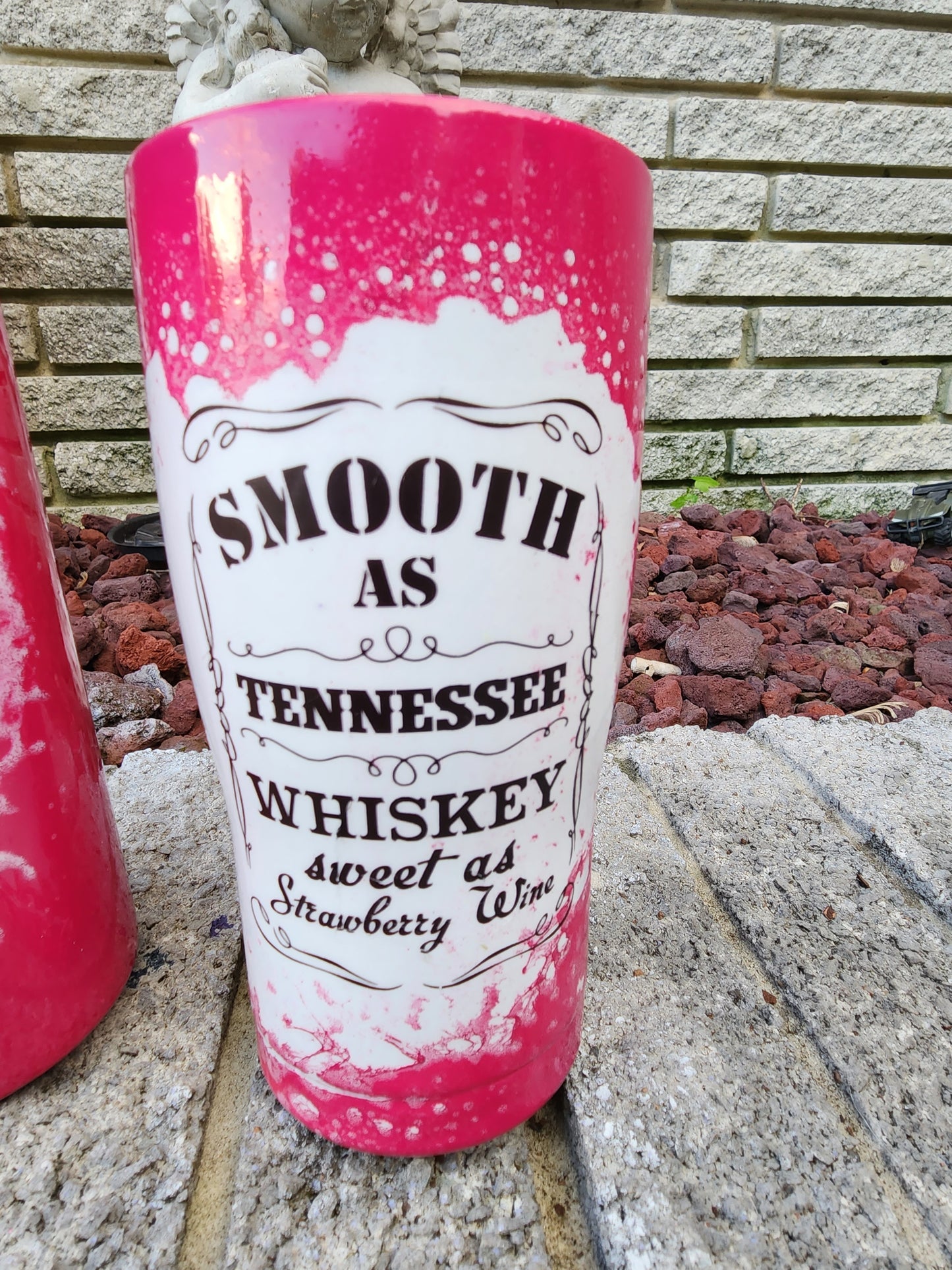 Smooth As Tennessee Whiskey - Sweet as Strawberry Wine - Stainless Steel Tumbler