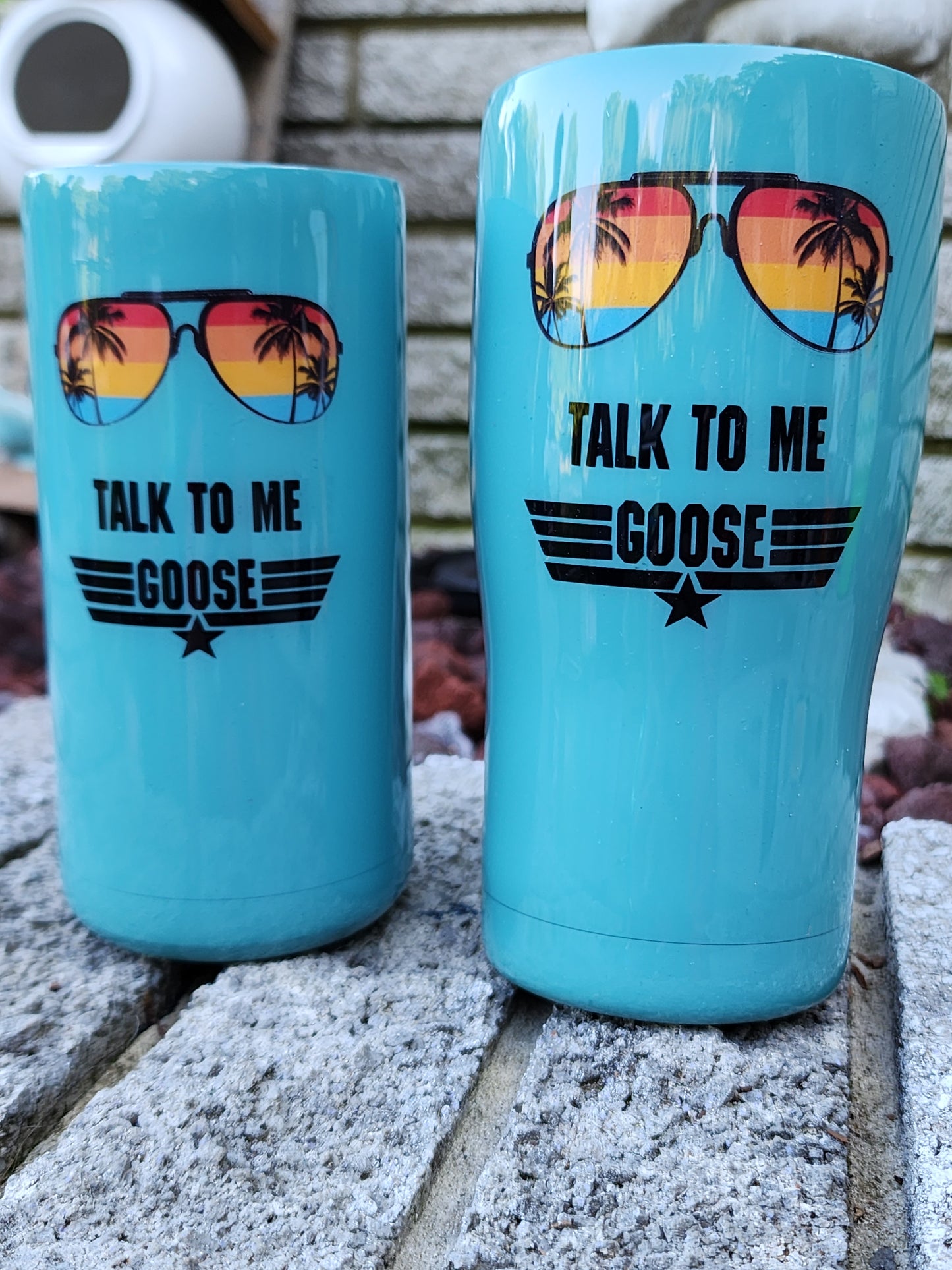 talk to me goose maverick top gun stainless steel tumbler