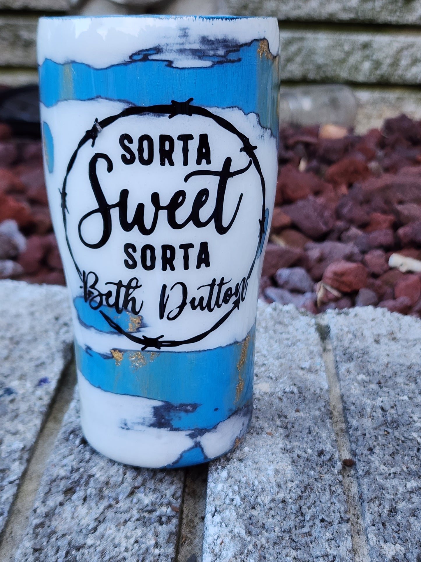 Yellowstone - Rip In Their Jeans - Sorta Beth Dutton - Stainless Steel Tumbler