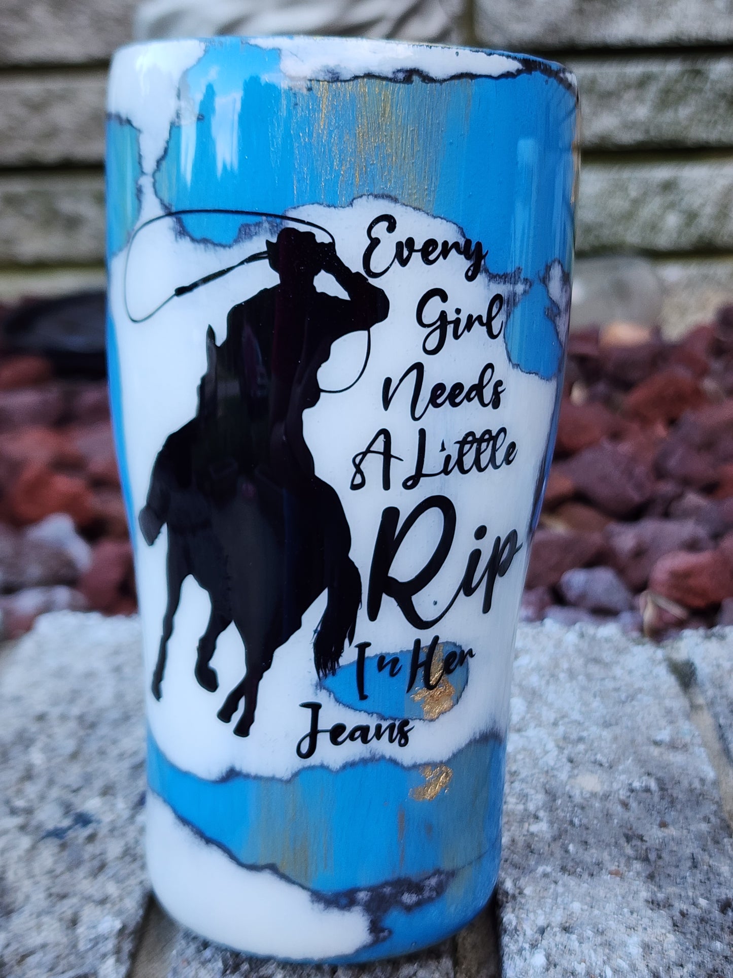 Yellowstone - Rip In Their Jeans - Sorta Beth Dutton - Stainless Steel Tumbler
