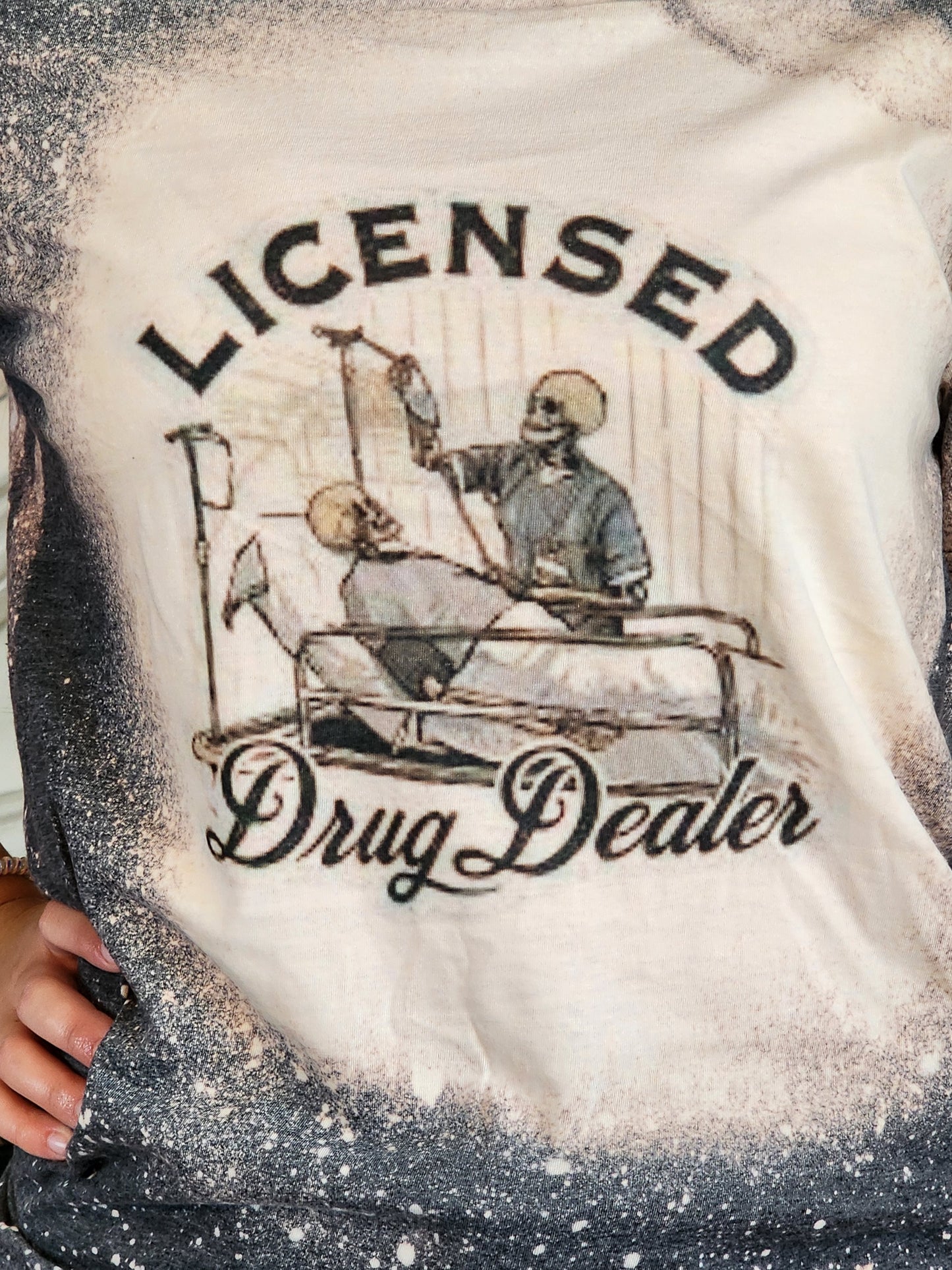 LPN licensed drug dealer funny skeleton sublimation shirt
