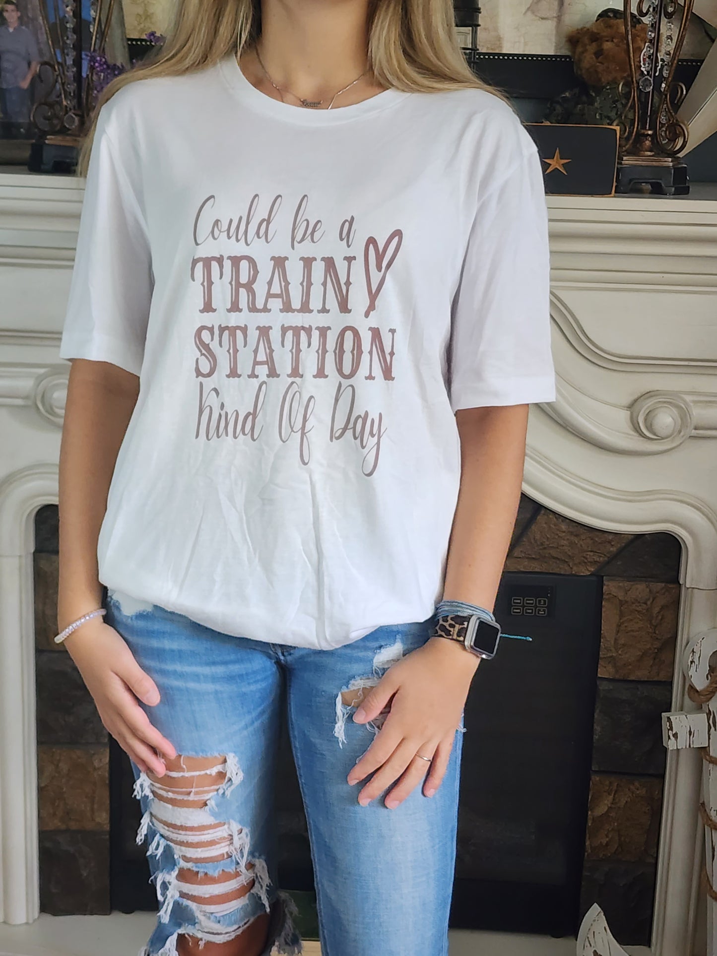 Could Be A TRAIN STATION Kind Of Day - Sublimation Shirt