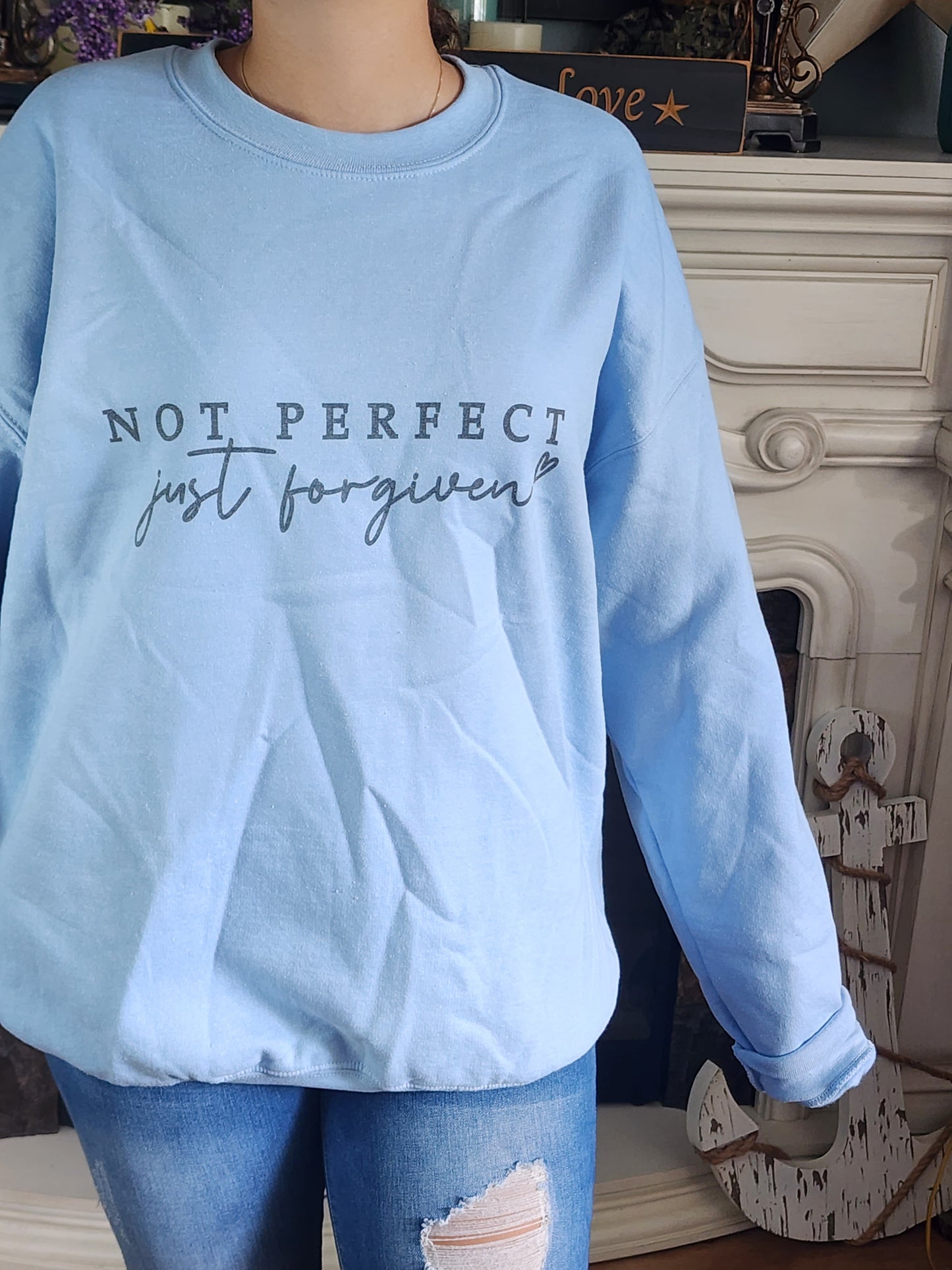 Not Perfect Just Forgiven Sublimation Print