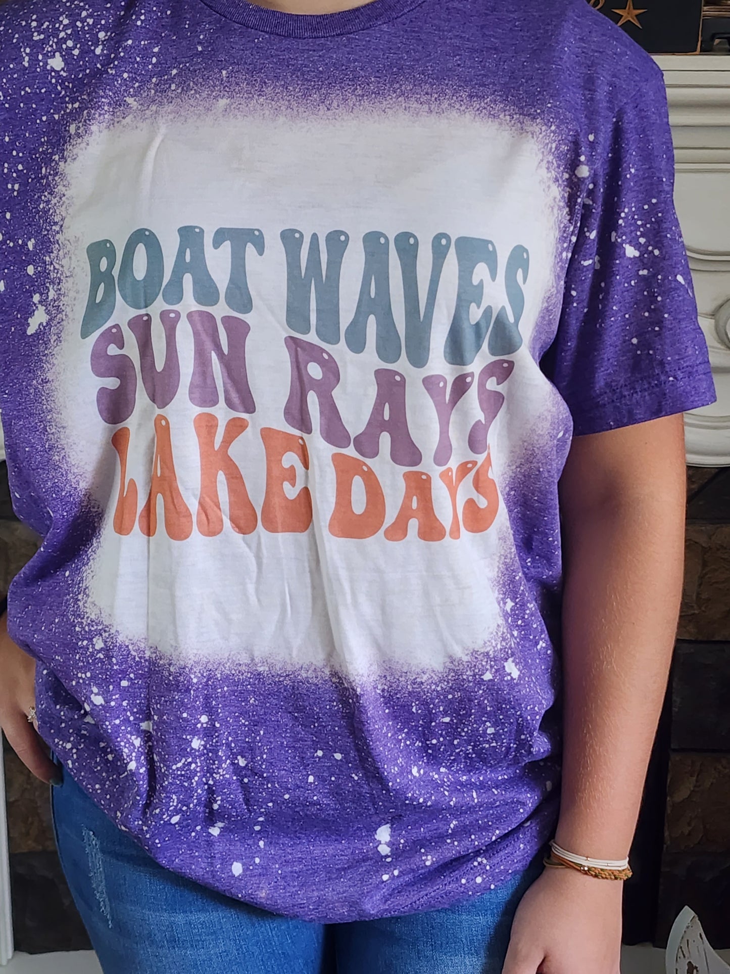 Boat Waves Sun Rays Lake Days - Sublimation Shirt