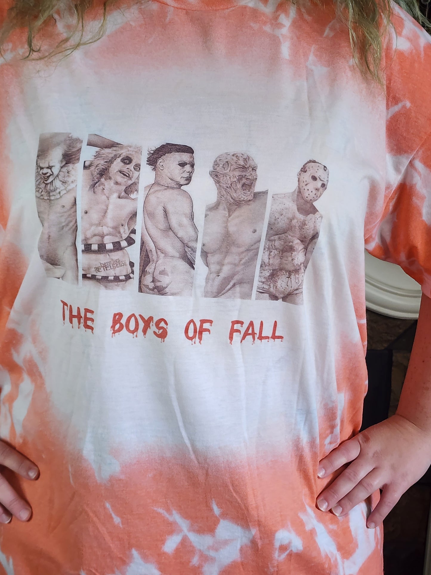 halloween horror the boys of fall pumpkin tattoo naked horror characters
