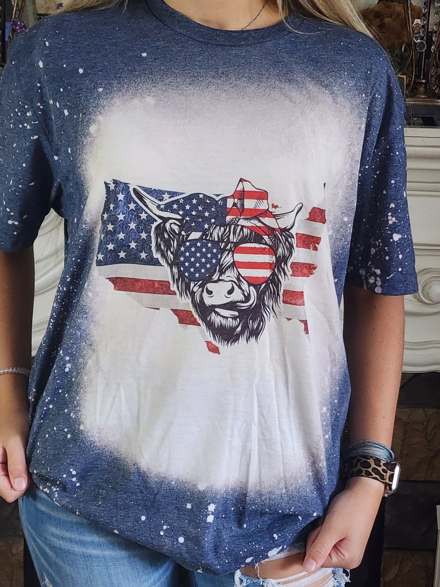 Highland Cow - America - Sublimation Shirt