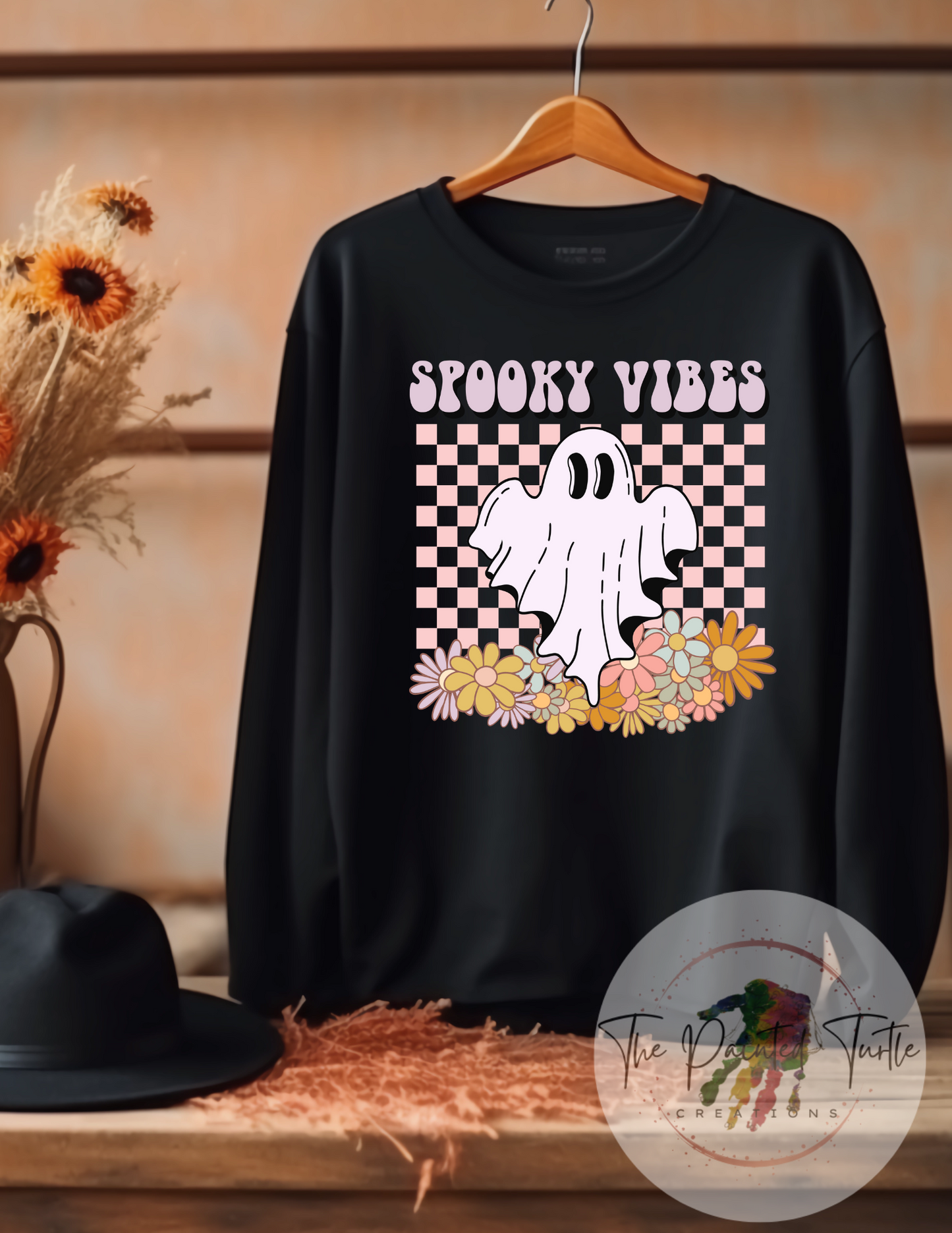 Spooky Vibes Halloween Ghost Shirt