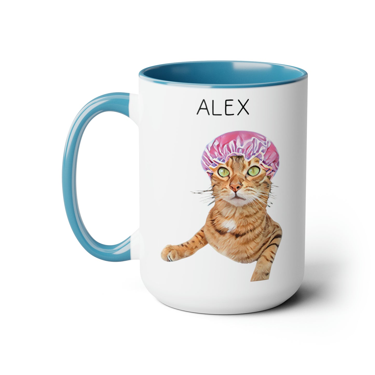 Custom 15oz Mug From Photo, Valentine's Gift For Pet Parents, Dog Lover Gift, Cat Lover Gift, Pet Portrait, Pet Painting, Coffee Mug, Dog Dad Gift, Cat Dad
