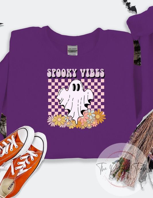 Spooky Vibes Halloween Ghost Shirt