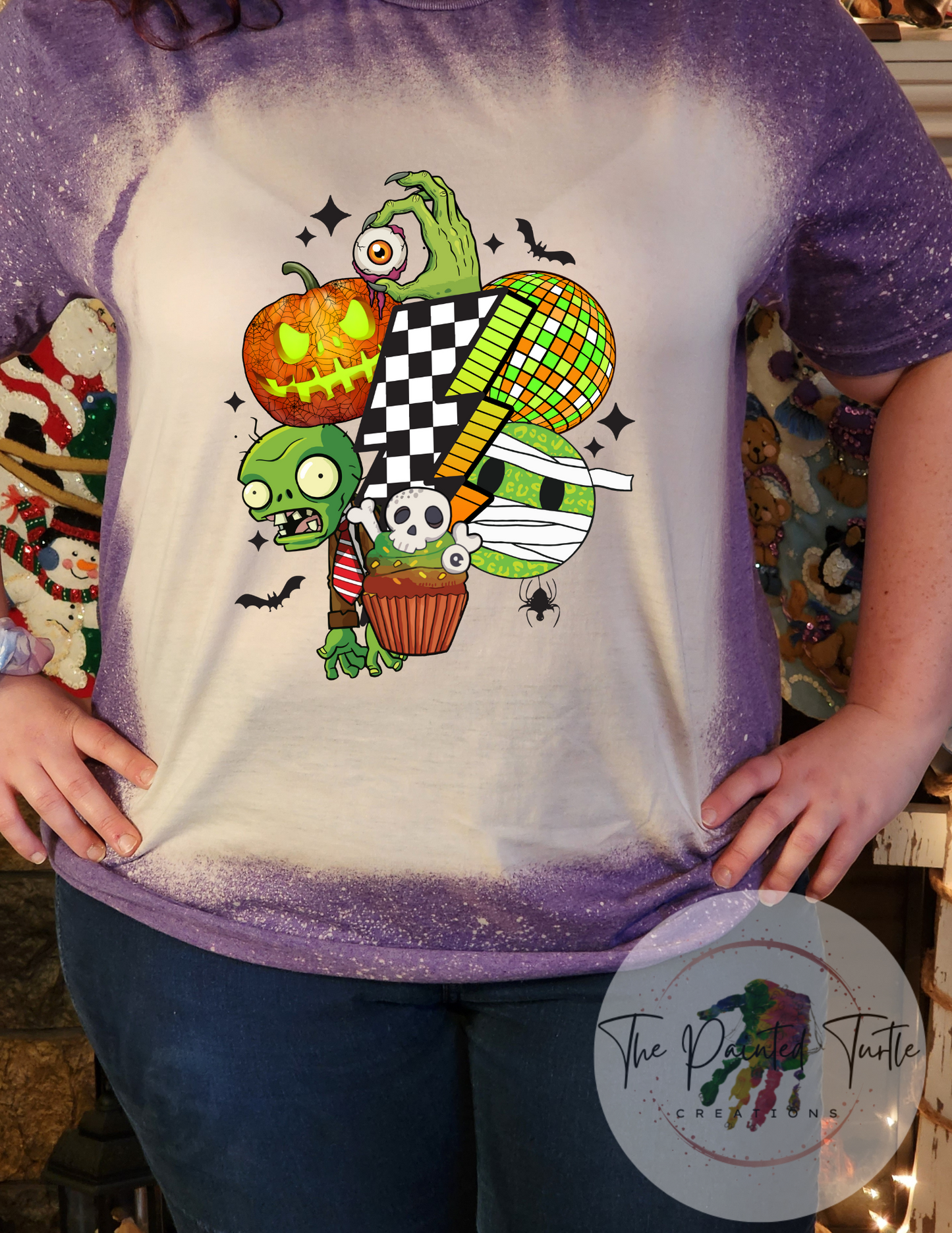 Halloween - 80s Retro - Zombies - Checkered Bolt - Smiley Face -Disco - Monster