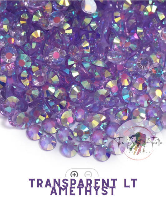 Light Pink AB Rhinestones - Non Hotfix - Transparent