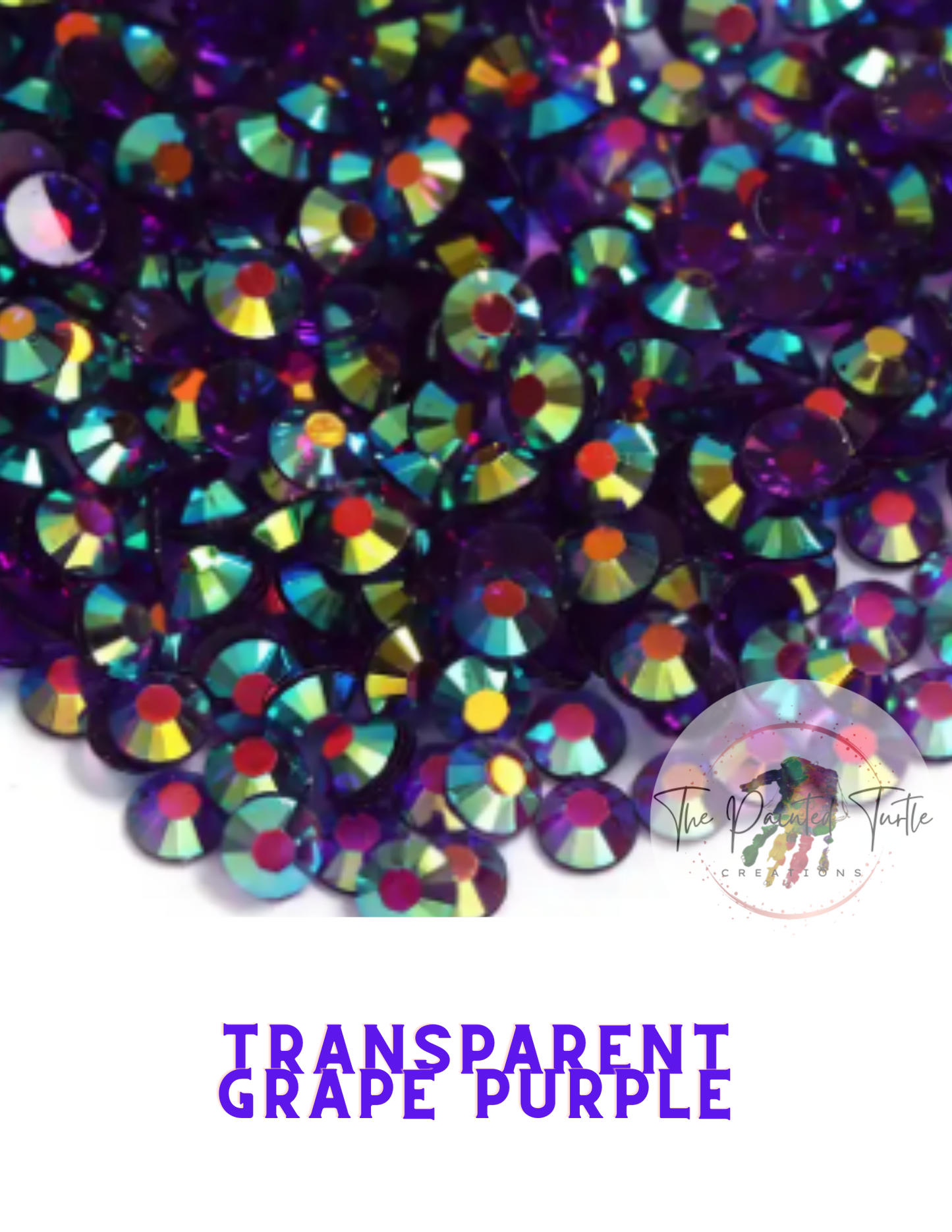 Aquamarine AB Rhinestones - Non Hotfix - Flatback - Transparent