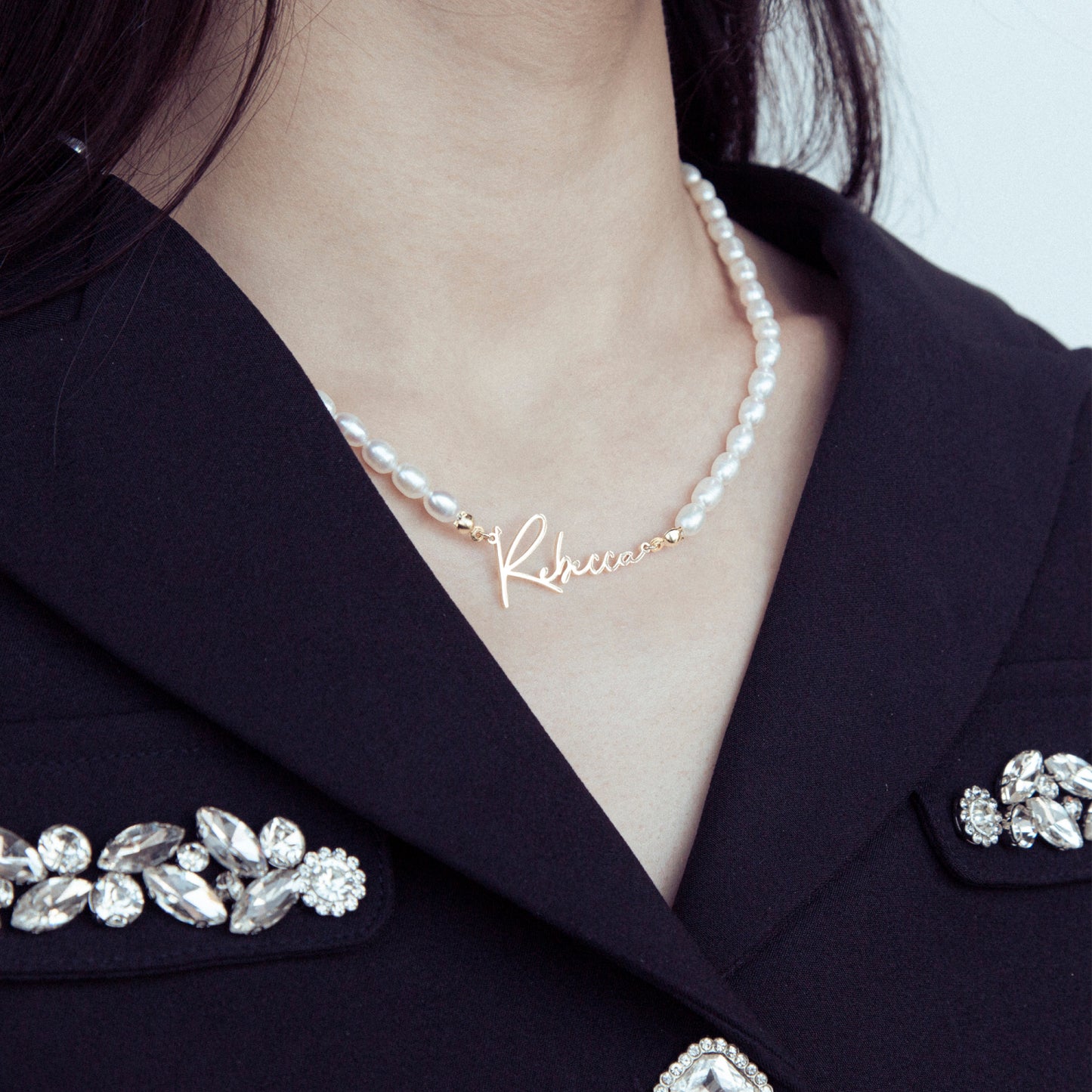 Minimalist Custom Name Necklace, Graduation Gift, Gift for Her, Gift for Mom, Mom Gift