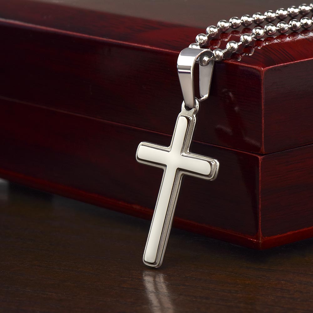 To My Husband Cross Necklace Cross Pendant, Anniversary Gift For Husband, Husband Birthday Gift, Gifts for Husband, Gift From Wife, Christmas Gifts