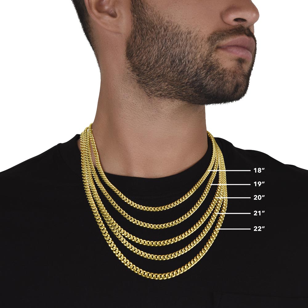 Gift for Son - To My Son - Cuban Link Chain Necklace - Cuban Link - Gift from Mom /Dad - Gift for Him - Men's Jewelry - Men's Gifts