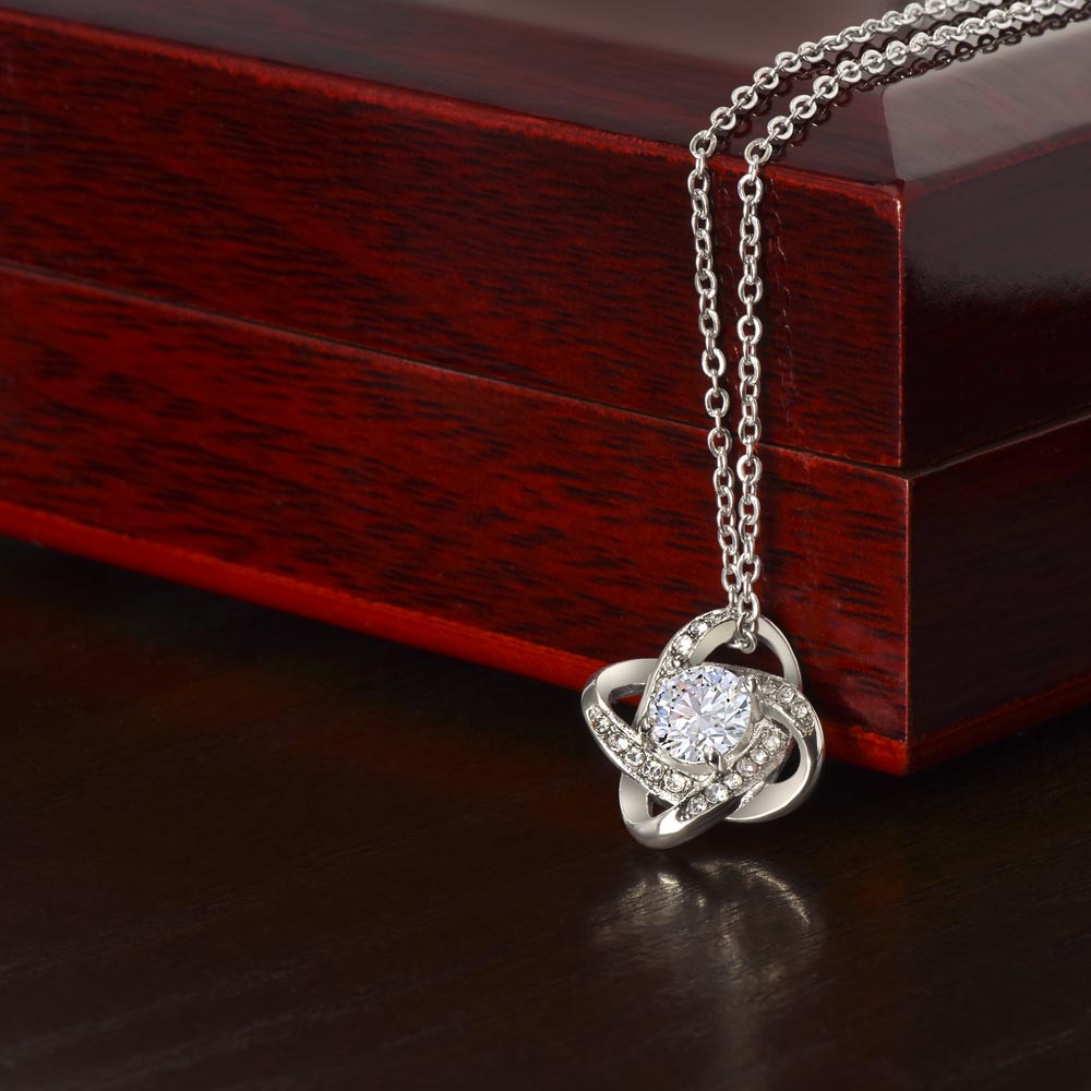 To My Beautiful Daughter - Love Knot Necklace - Love Knot Pendant - Gift from Mom - Daughter/Mom Gift - Gift for Her