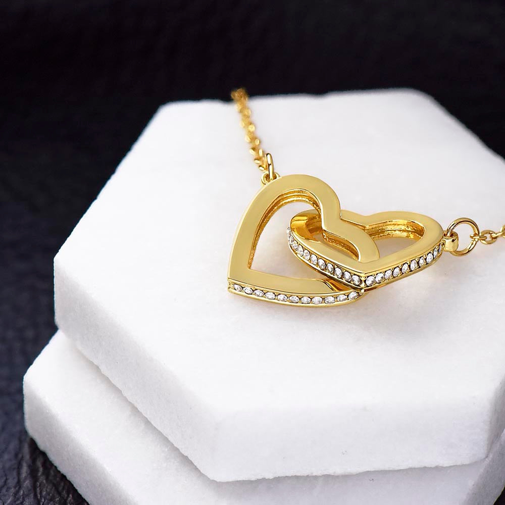 Gold Heart Necklace for Daughter - Gift for Daughter - Gift from Dad - Diamond Necklace - Father Daughter Gift - Personalized Gift, Custom Gift, Graduation Gift
