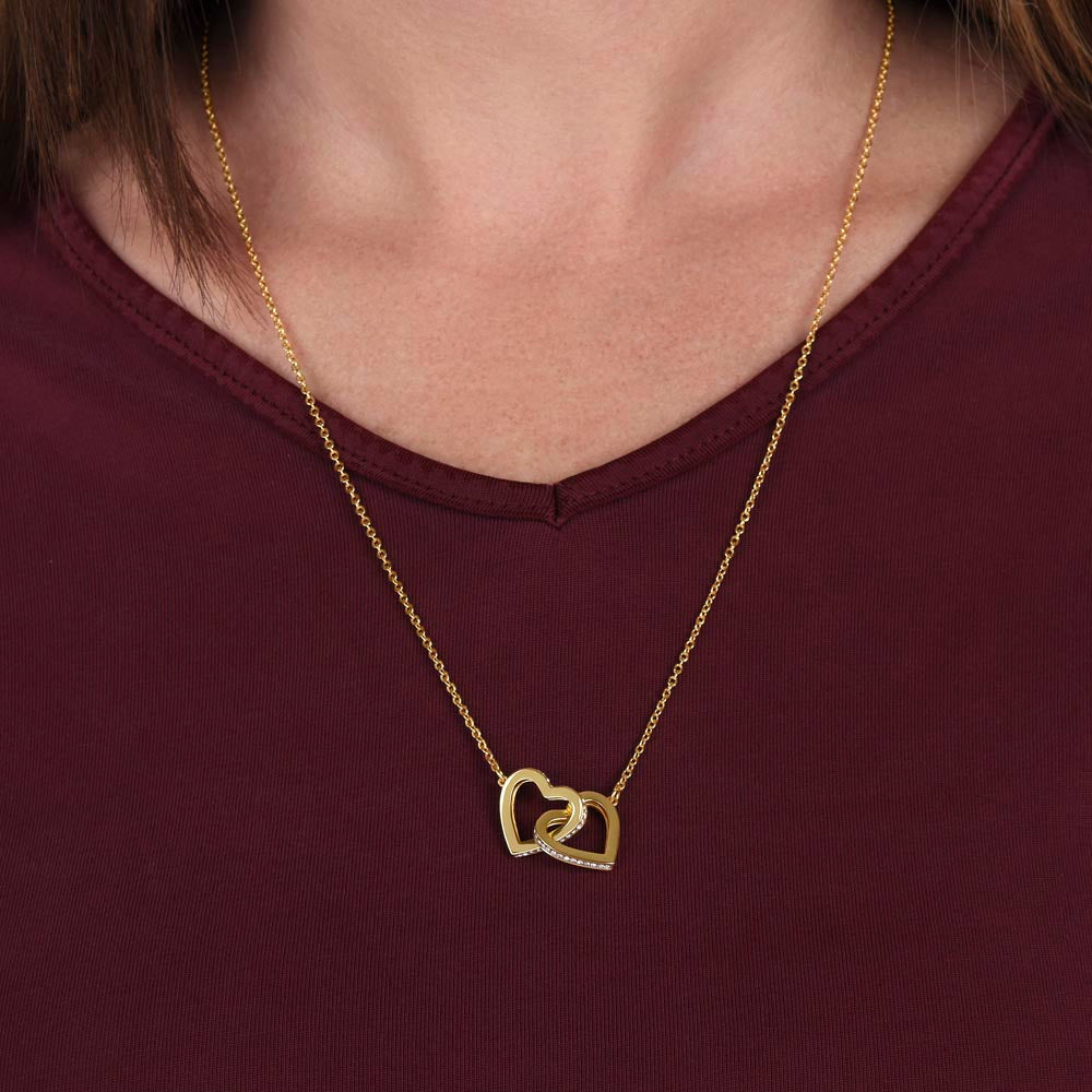 Gold Heart Necklace for Daughter - Gift for Daughter - Gift from Dad - Diamond Necklace - Father Daughter Gift - Personalized Gift, Custom Gift, Graduation Gift