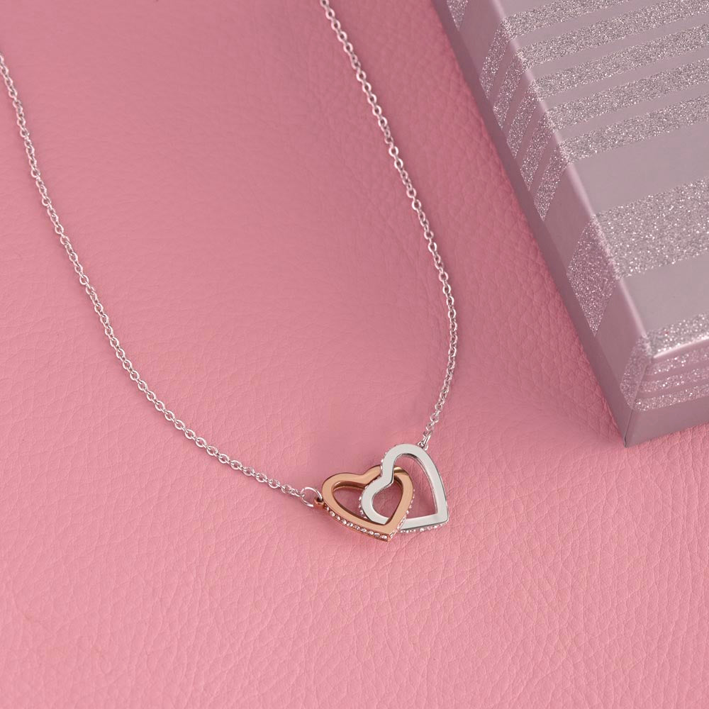 Gold Heart Necklace for Daughter - Gift for Daughter - Gift from Dad - Diamond Necklace - Father Daughter Gift - Personalized Gift, Custom Gift, Graduation Gift