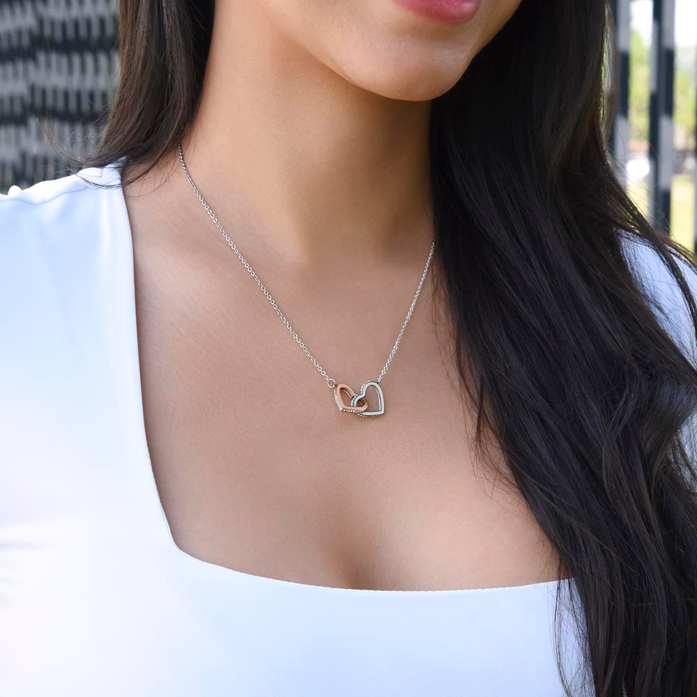 Gold Heart Necklace for Daughter - Gift for Daughter - Gift from Dad - Diamond Necklace - Father Daughter Gift - Personalized Gift, Custom Gift, Graduation Gift