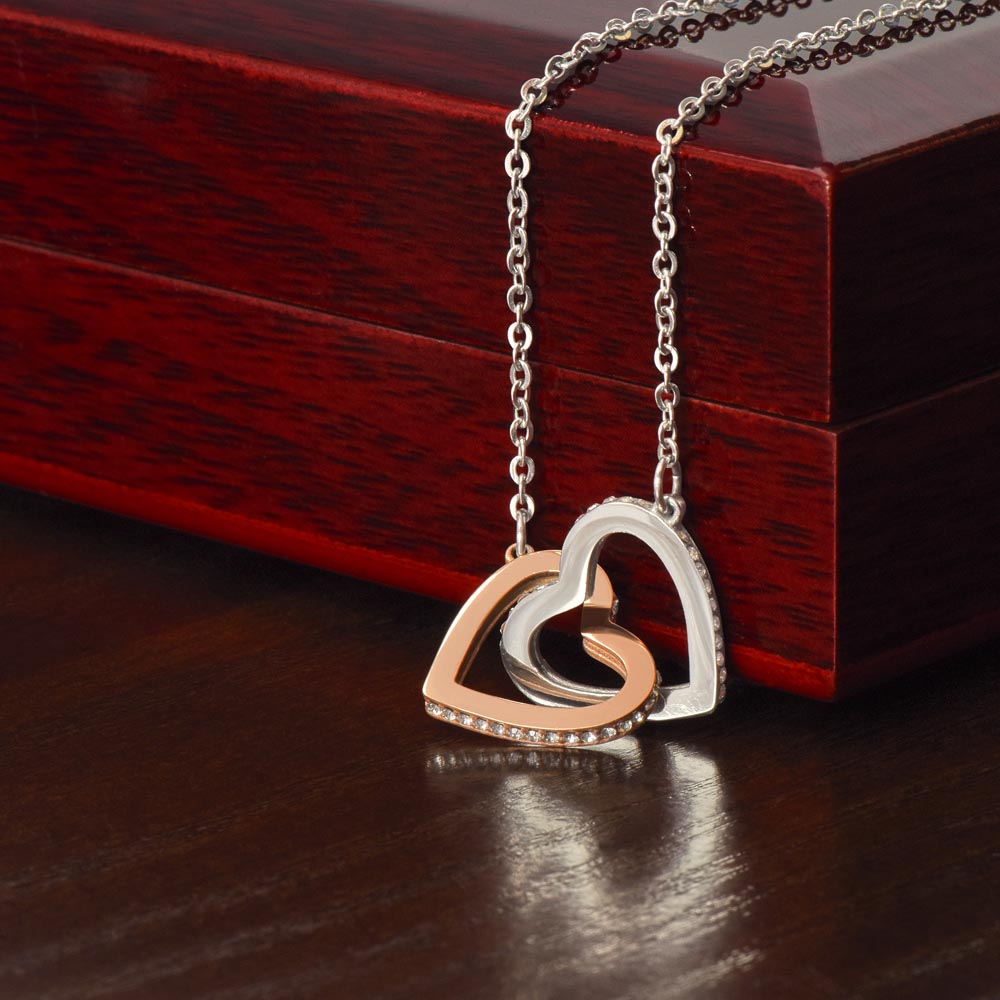 Gold Heart Necklace for Daughter - Gift for Daughter - Gift from Dad - Diamond Necklace - Father Daughter Gift - Personalized Gift, Custom Gift, Graduation Gift