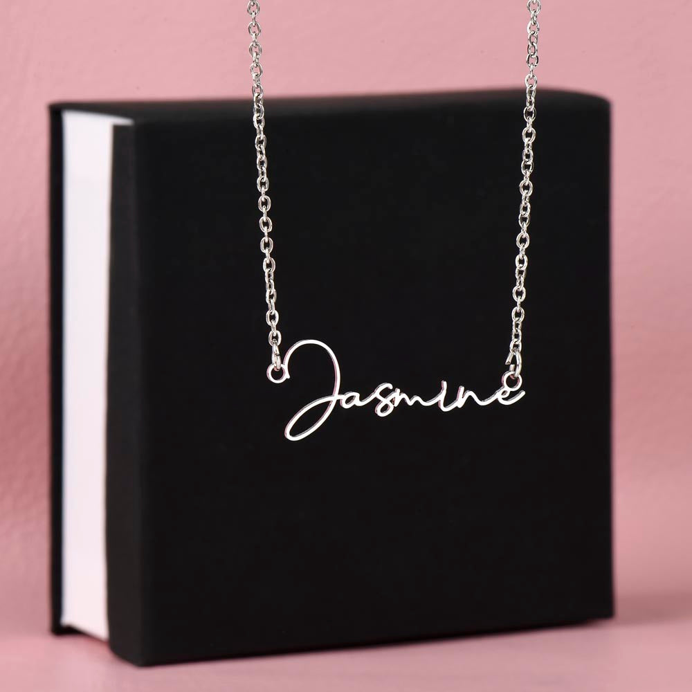 Personalized Name Necklace • To My Girlfriend • Stars In My Sky • Gold Name Necklace with Cable Chain • Perfect Gift for Her • Personalized Gift