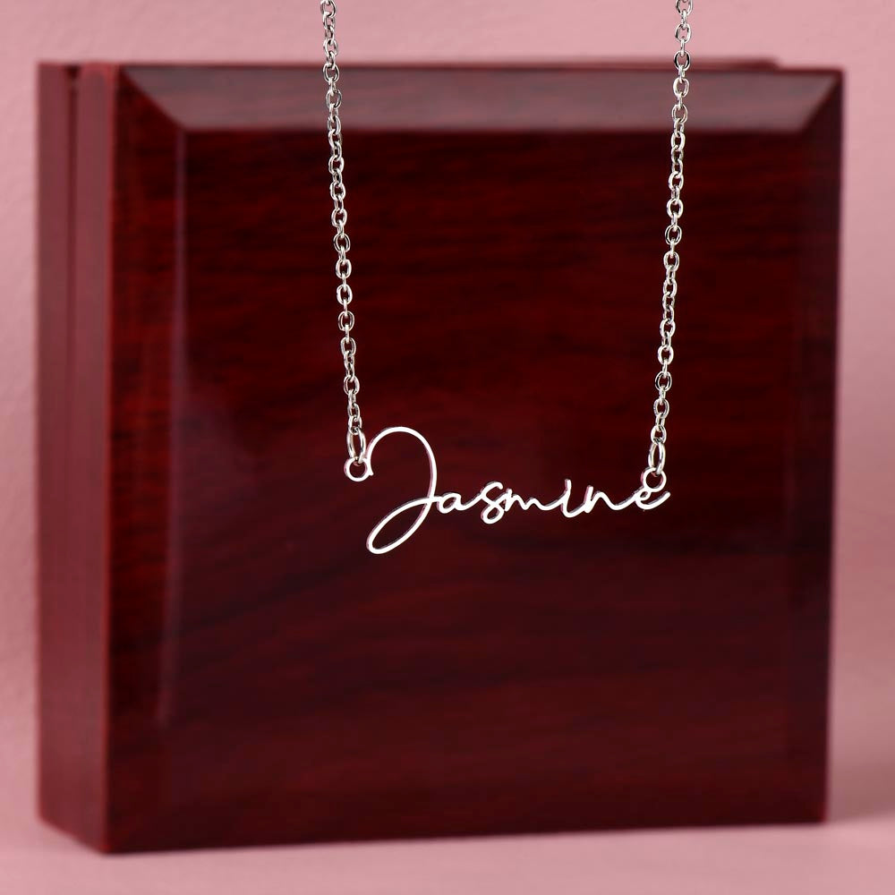 Personalized Name Necklace • To My Girlfriend • Stars In My Sky • Gold Name Necklace with Cable Chain • Perfect Gift for Her • Personalized Gift