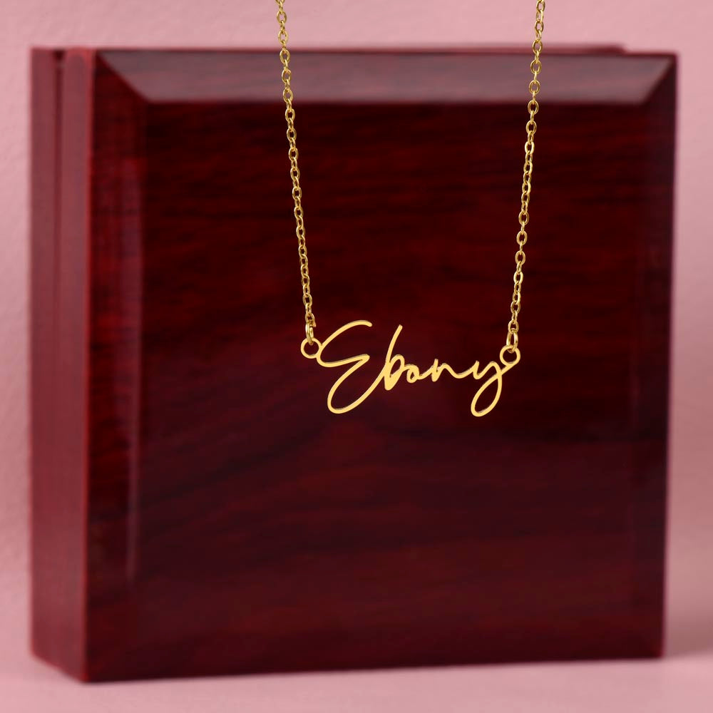 Personalized Name Necklace for Mom - Custom Gift to Mom - Gift for Mom - Custom Name Necklace - Signature Name Necklace
