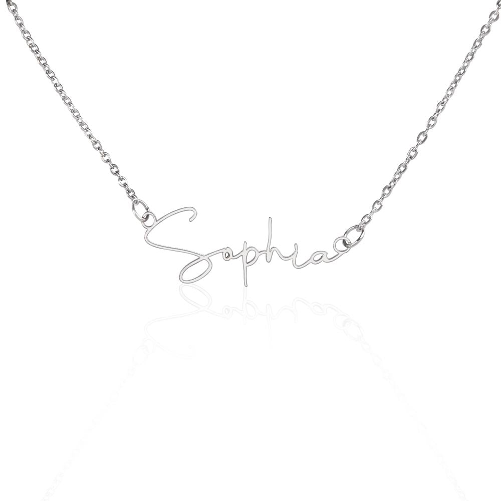 Personalized Name Necklace • Gold Name Necklace with Cable Chain • Perfect Gift for Her • Personalized Gift