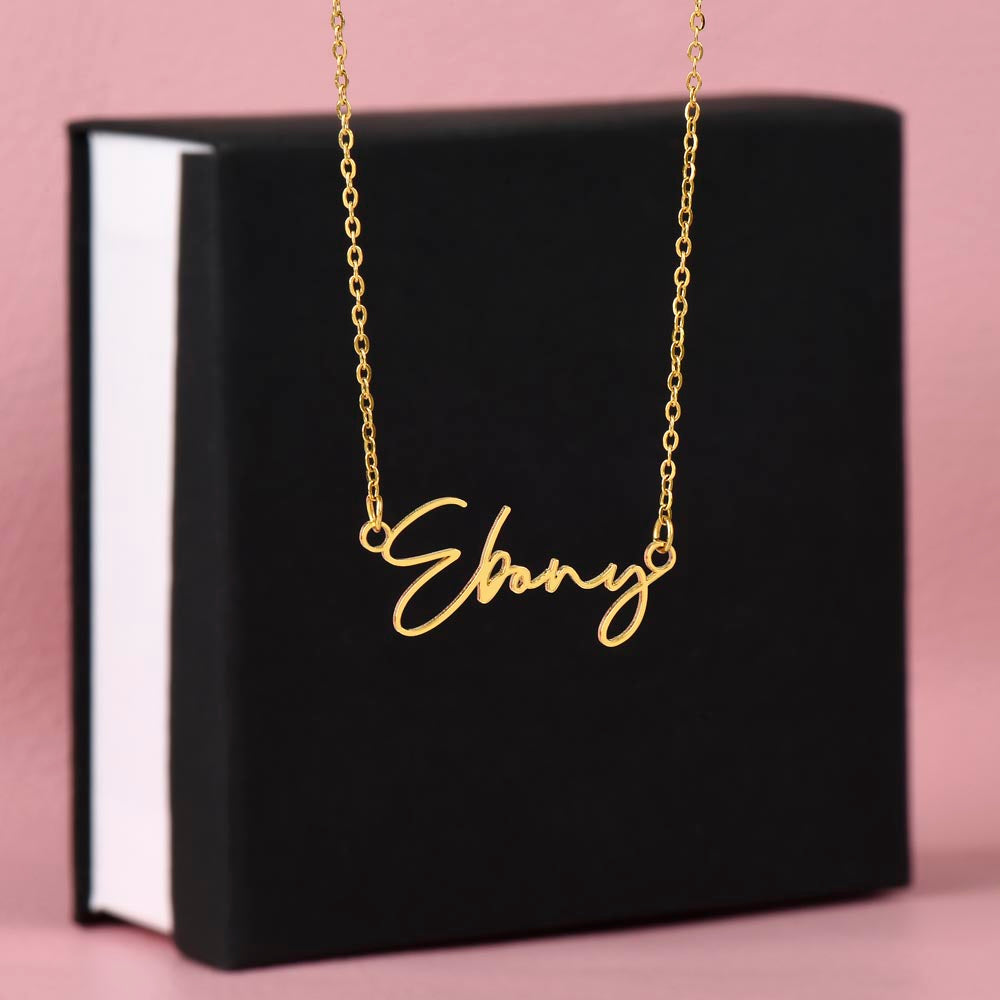 Personalized Name Necklace • Gold Name Necklace with Cable Chain • Perfect Gift for Her • Personalized Gift