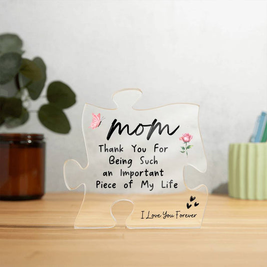 Puzzle Acrylic, Personalized Acrylic Plaque, Mom Gift, Gift for Mom, Custom Acrylic, Personalized Acrylic Gift