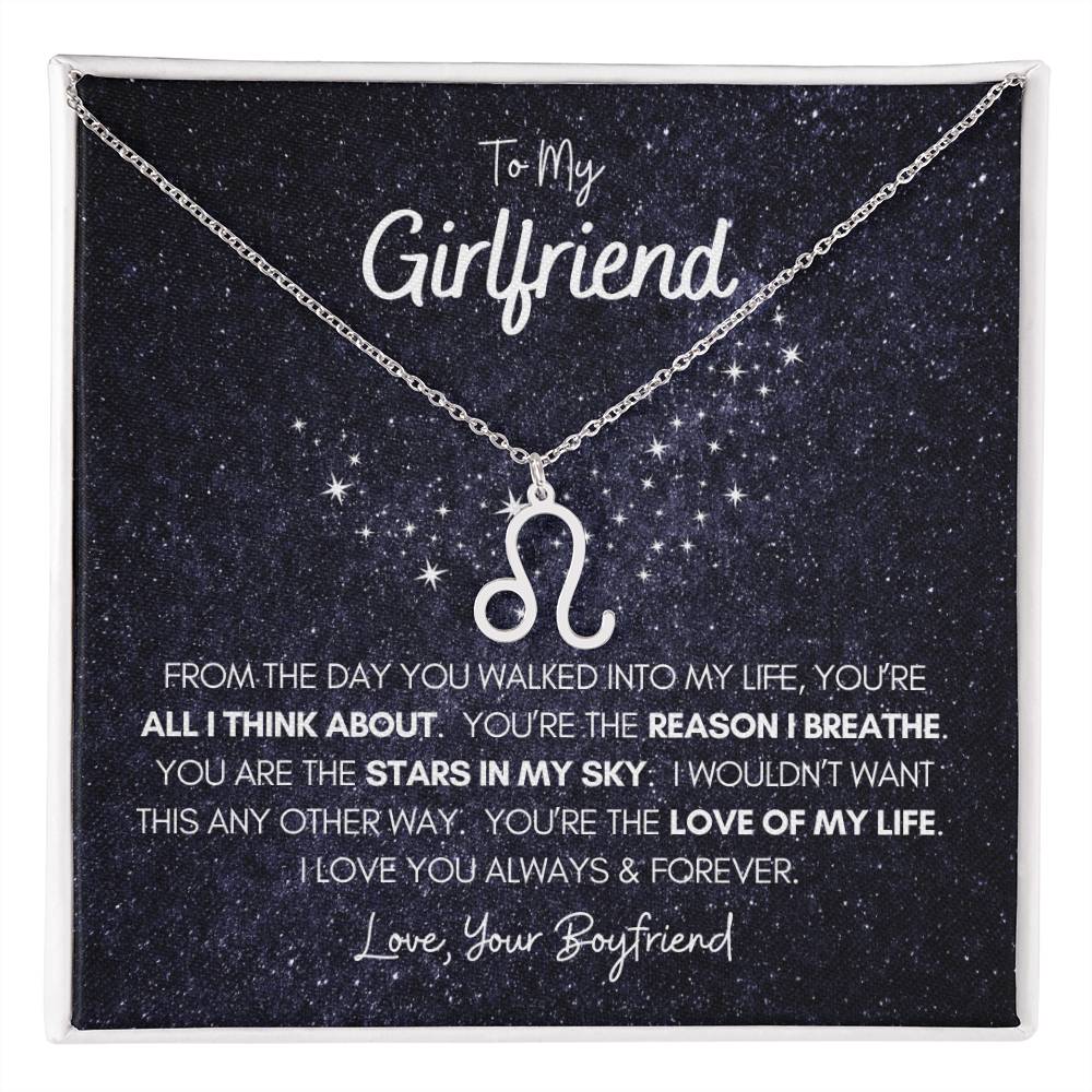 Zodiac Symbol Necklace • Gift for Girlfriend •Zodiac Necklace • Scorpio Zodiac Necklace • Leo Necklace • Libra Necklace Zodiac • Virgo Necklace • Aquarius Necklace •Valentine's Gift• Pisces Necklace