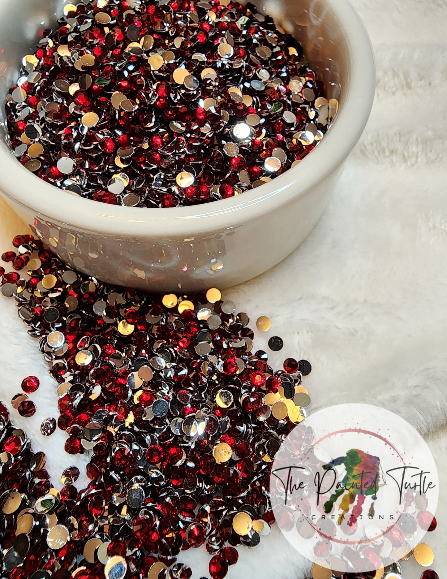 dark red silverback rhinestones