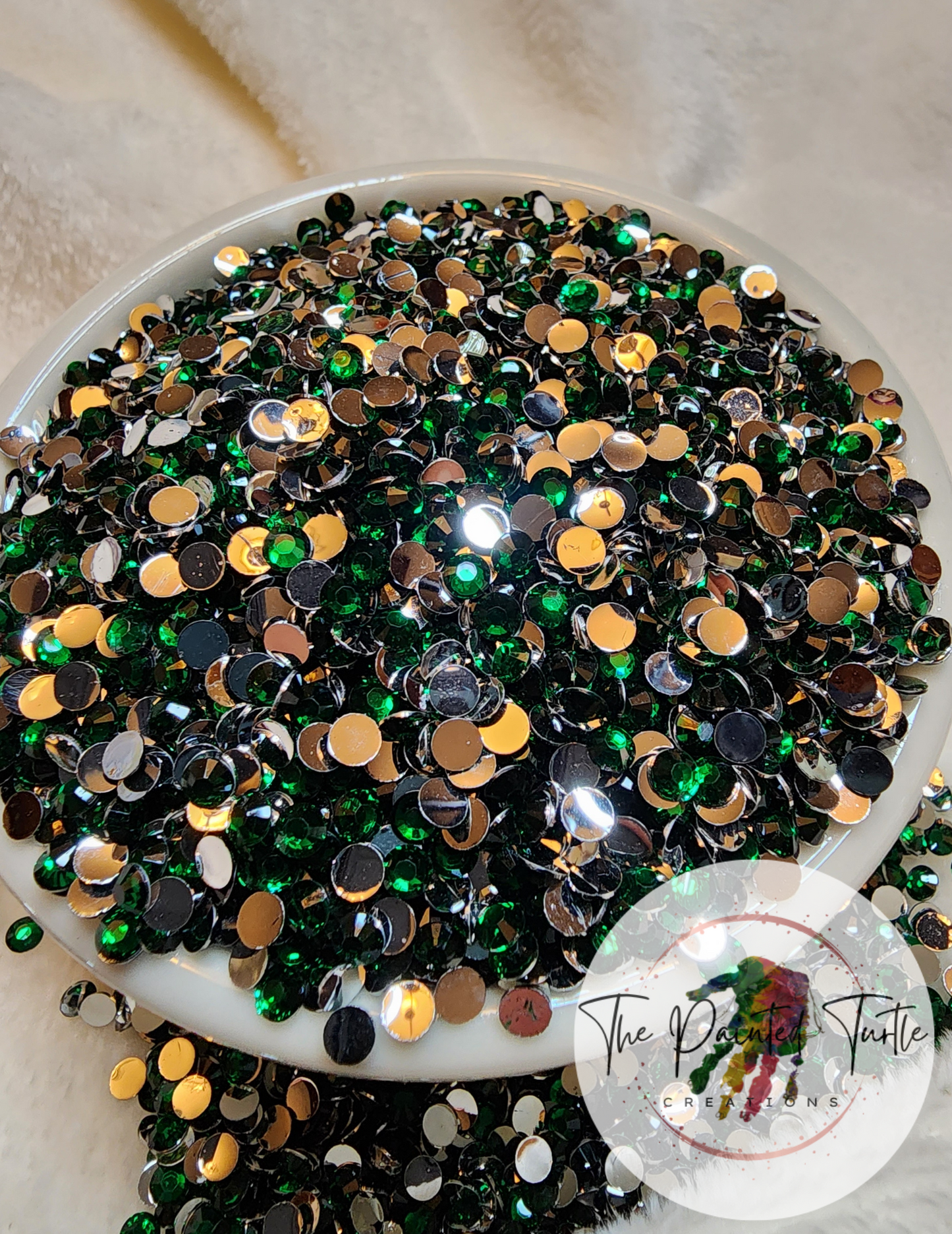 emerald silverback rhinestones