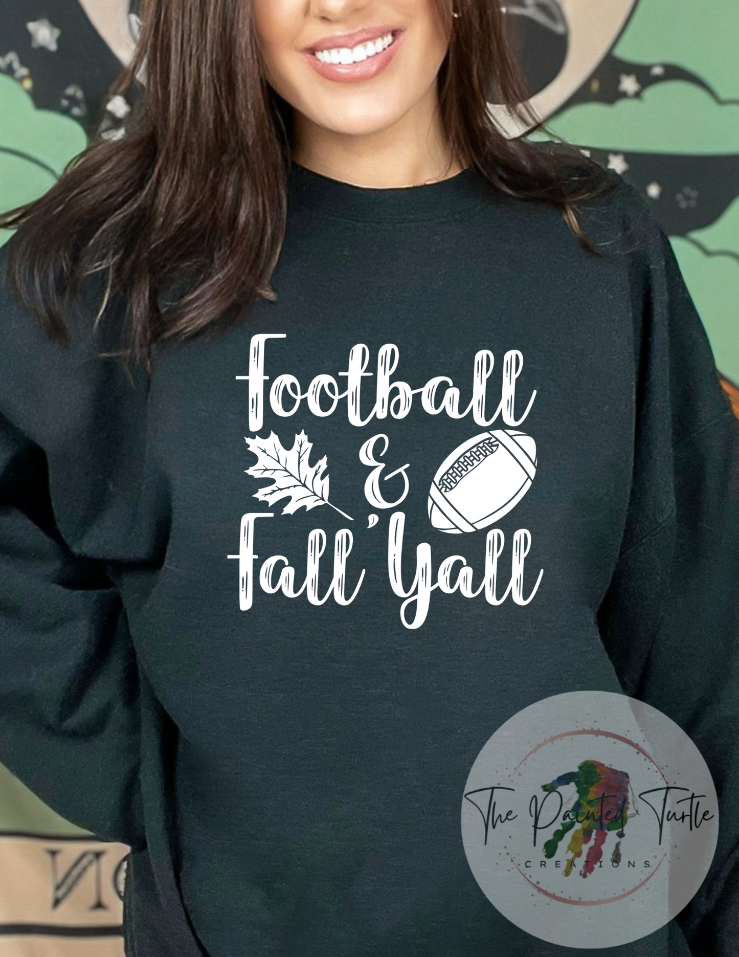 Football and Fall Yall - Comfy Sweatshirt - Game Day Shirt