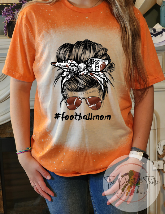 Football Mom - Messy Bun - #Footballmom